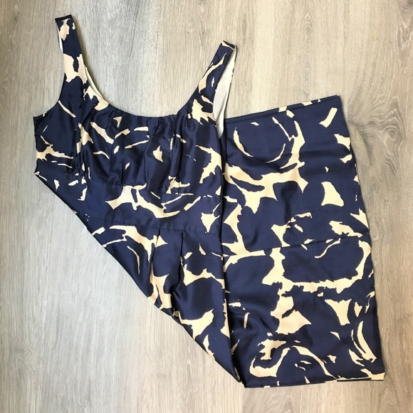 J. Crew Dresses & Skirts - Silk Navy & Cream JCrew Dress